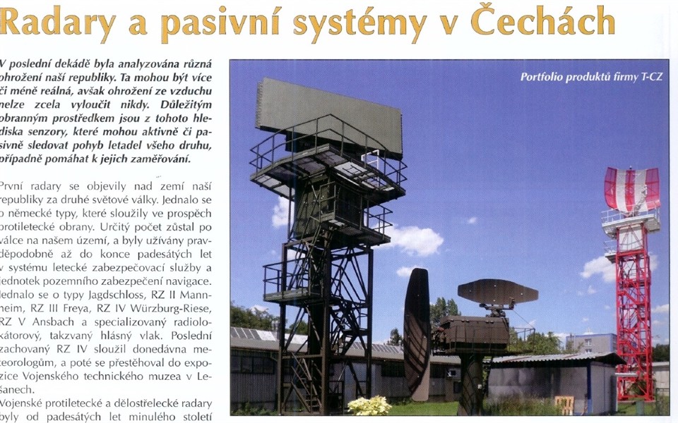 CDIS Review on the passive radiolocation in Czech lands