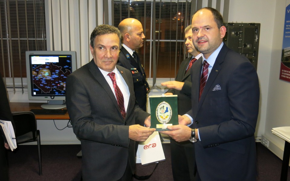 Mr Farhat Horchani, the Minister of Defence of Tunisia, visited the ERA headquarters in Pardubice