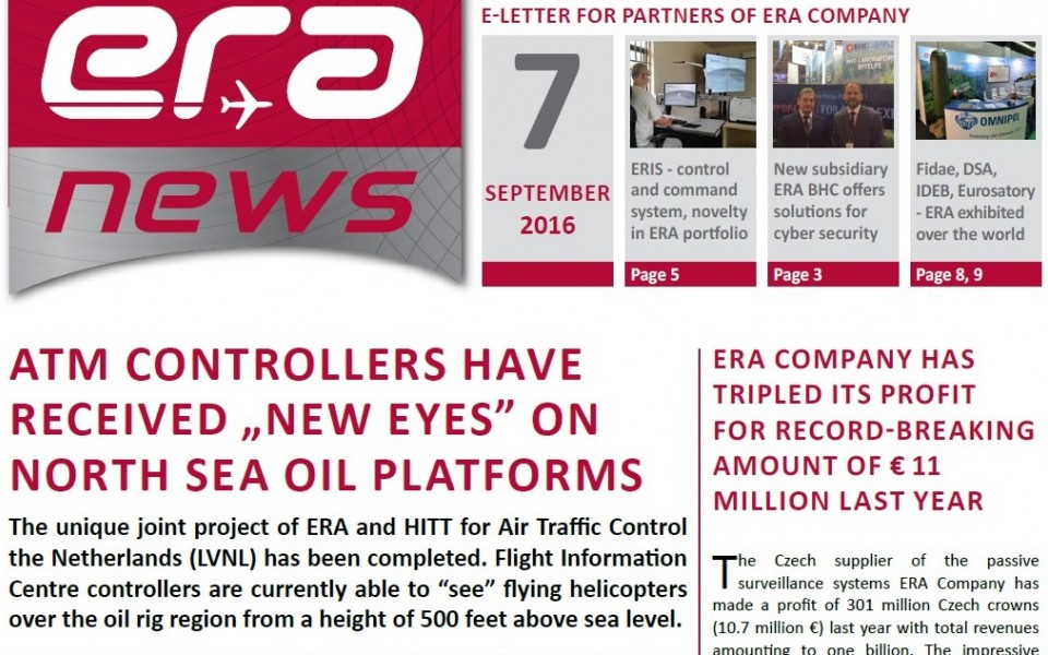 ERA NEWS, 7th issue, September 2016