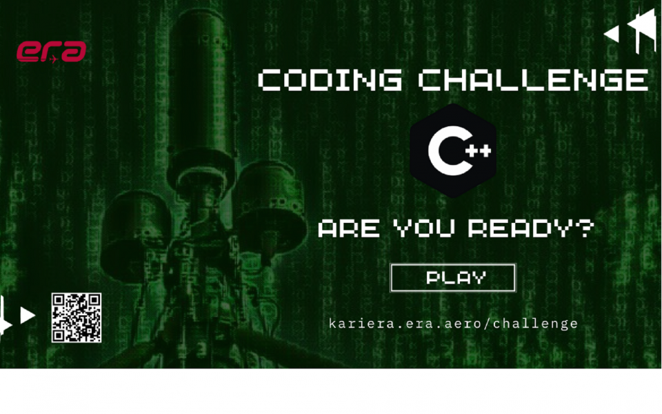 ERA CODING CHALLENGE ! Firma připravila programátorskou výzvu pro vývojáře